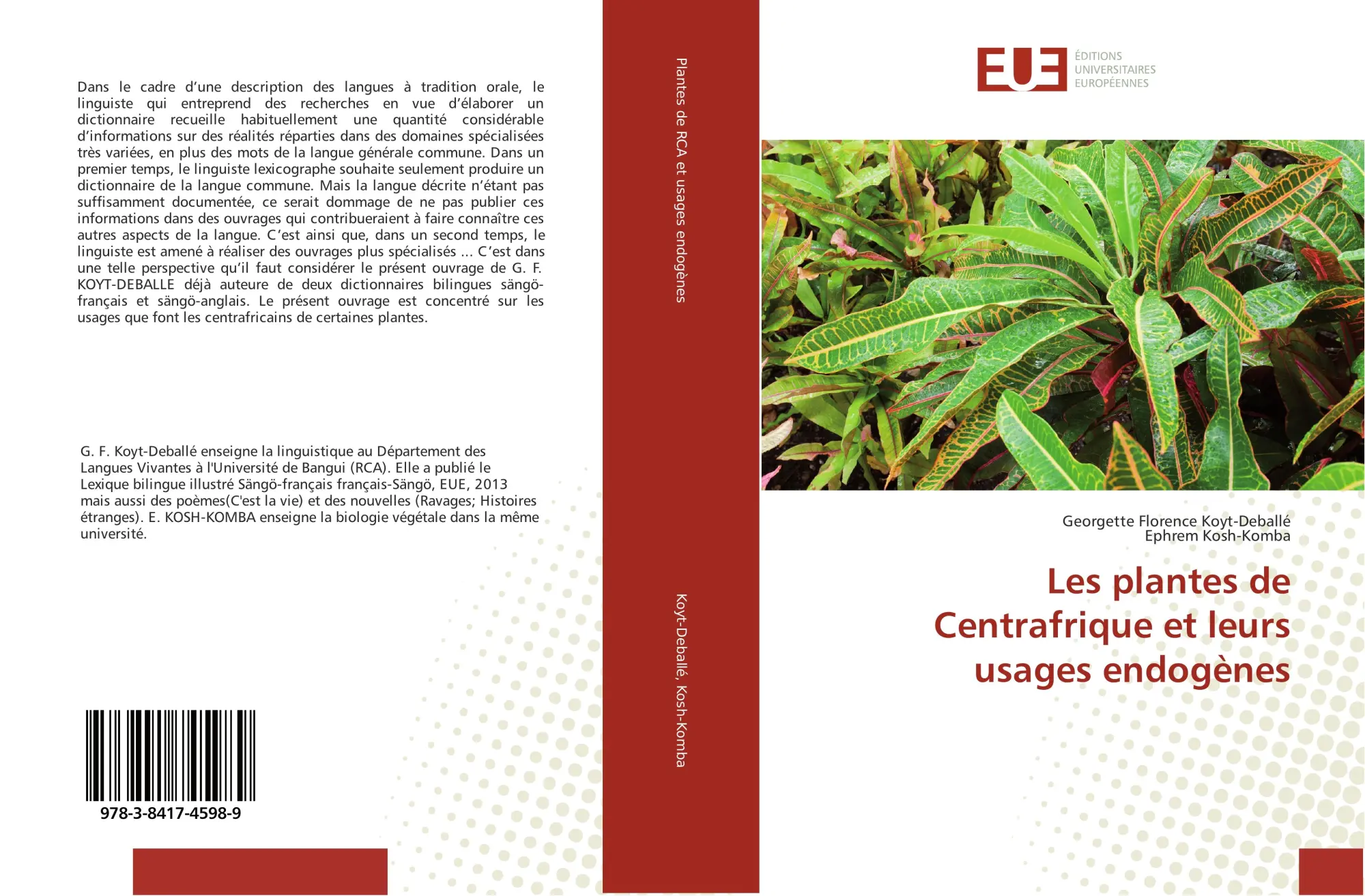 Cover: 9783841745989 | Les plantes de Centrafrique et leurs usages endogènes | Taschenbuch