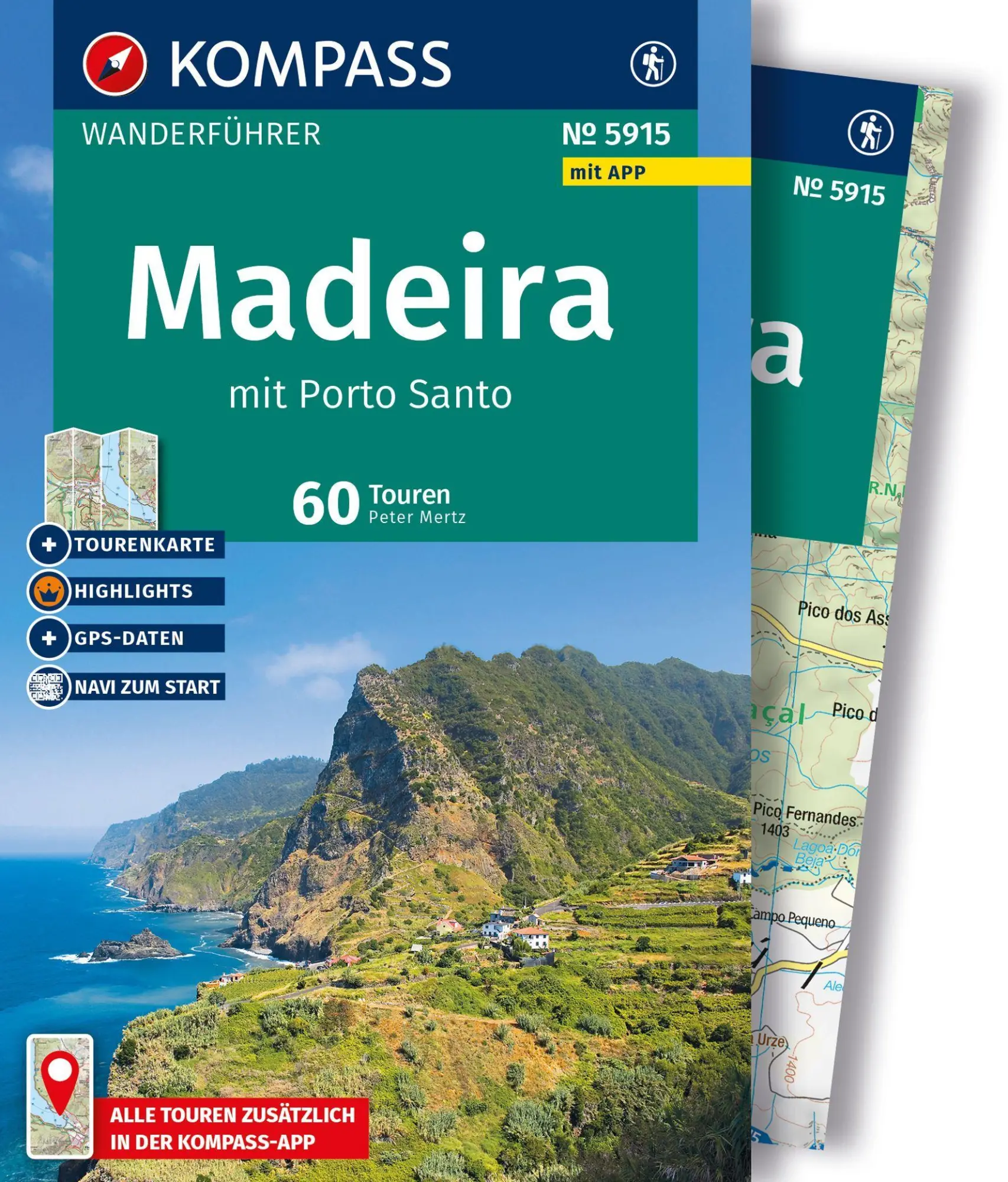 Cover: 9783991545989 | KOMPASS Wanderführer Madeira mit Porto Santo, 60 Touren mit...