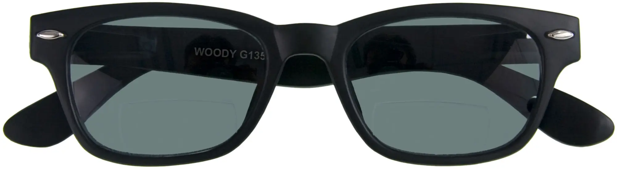 Lesebrille WOODY SUN-BI, schwarz, +2.00 dpt mit Etui