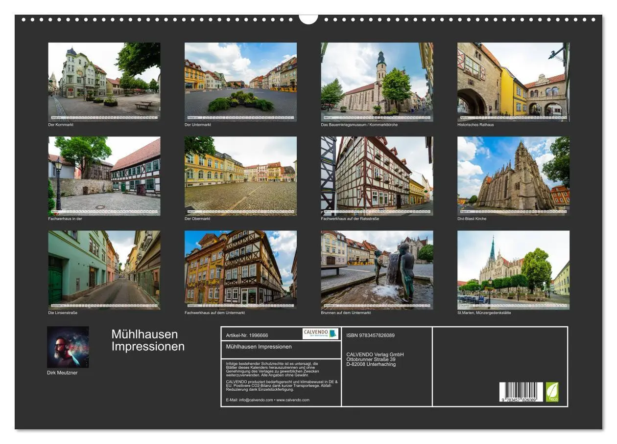 Bild: 9783457826089 | Mühlhausen Impressionen (Wandkalender 2026 DIN A2 quer), CALVENDO...