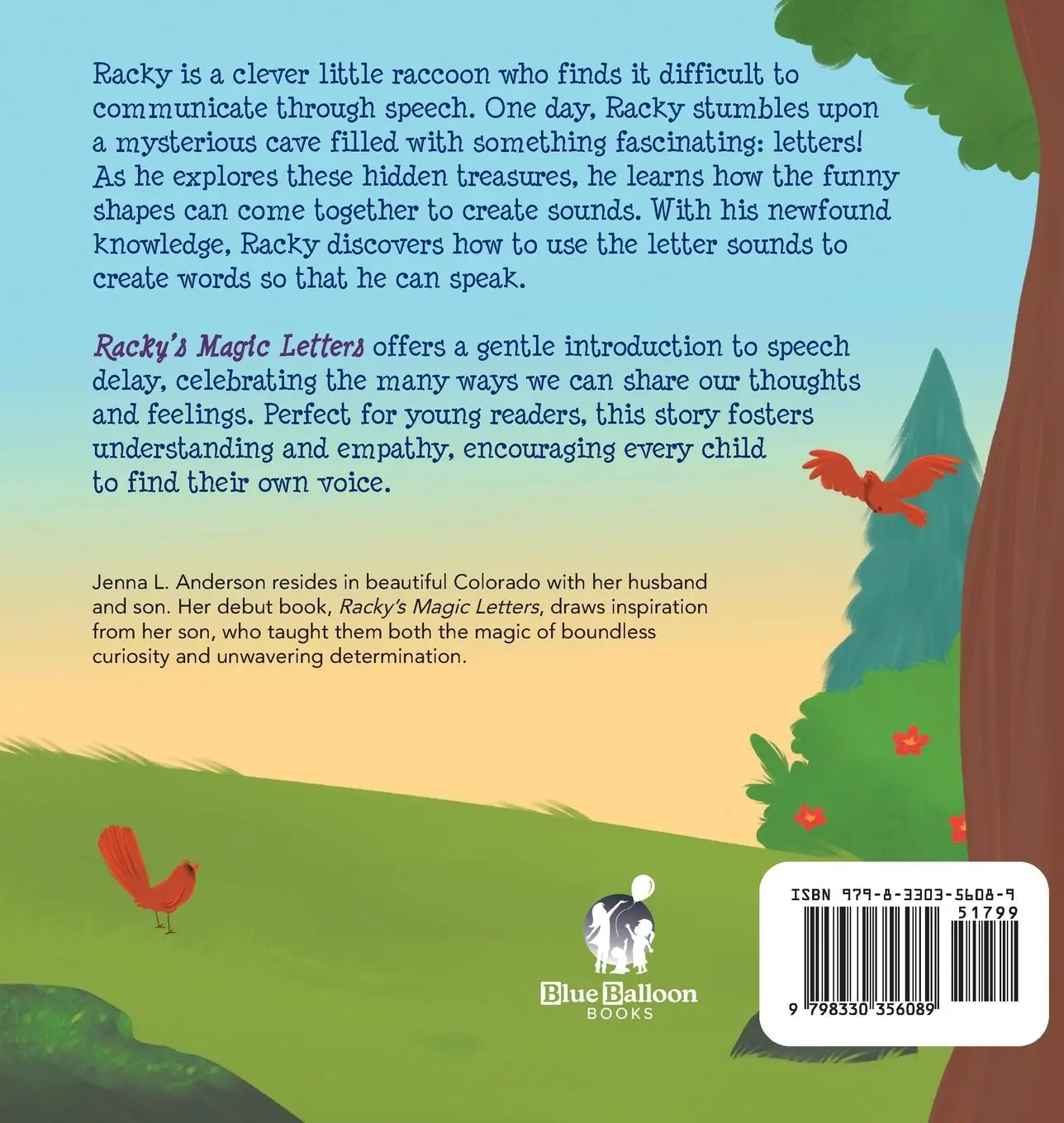 Rückseite: 9798330356089 | Racky's Magic Letters | Jenna L. Anderson | Buch | Englisch | 2024