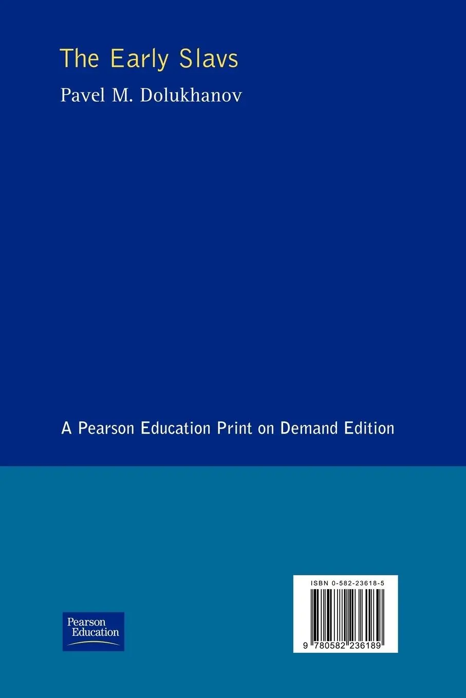 Rückseite: 9780582236189 | The Early Slavs | Pavel Dolukhanov | Taschenbuch | Englisch | 1996