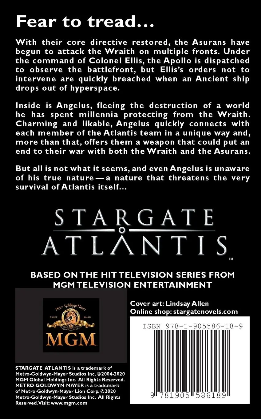 Rückseite: 9781905586189 | STARGATE ATLANTIS Angelus | Peter J. Evans | Taschenbuch | Englisch