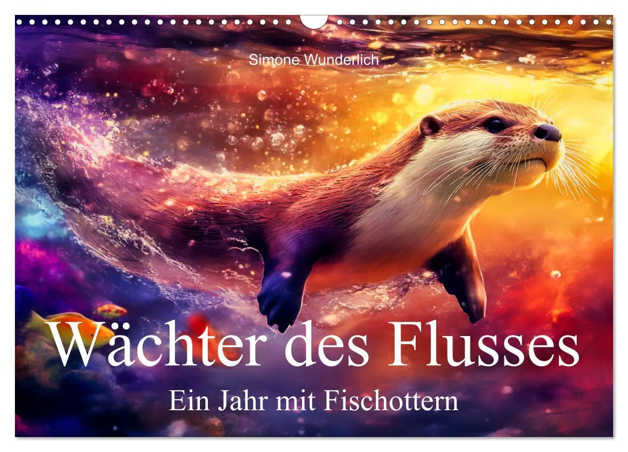 Cover: 9783457296189 | Wächter des Flusses - Ein Jahr mit Fischottern (Wandkalender 2026...