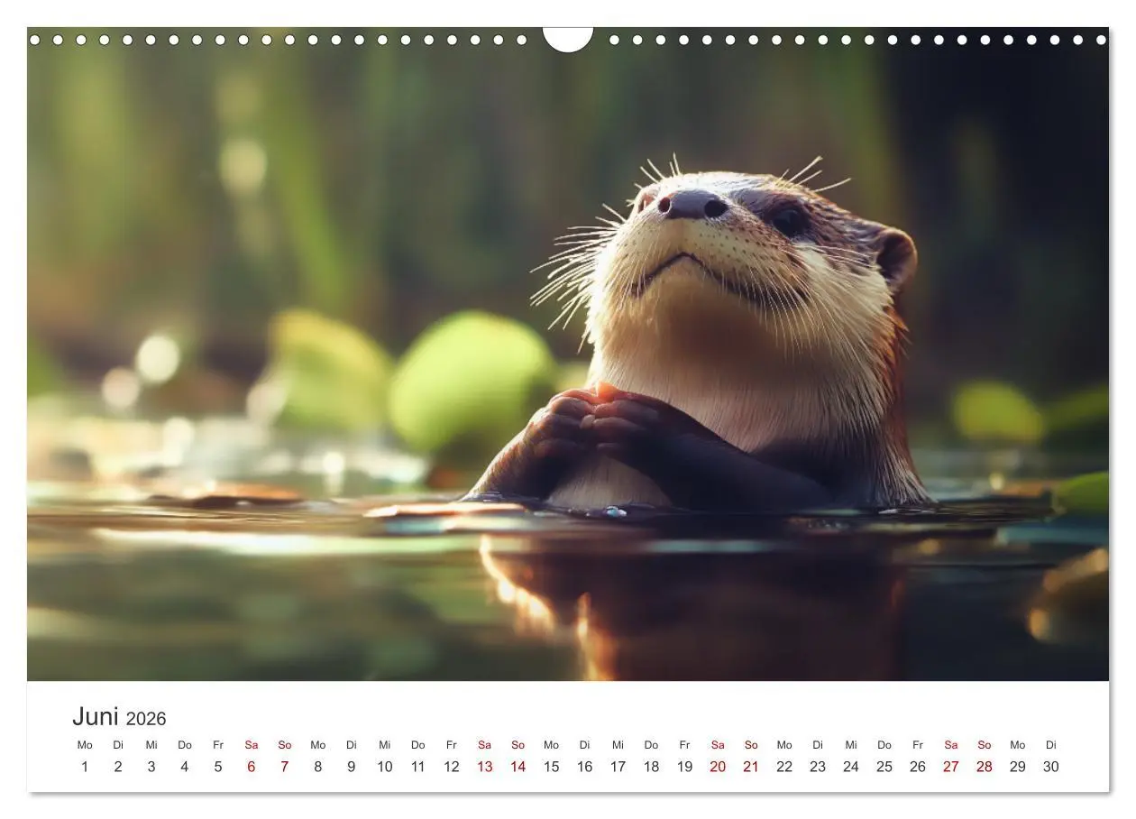 Bild: 9783457296189 | Wächter des Flusses - Ein Jahr mit Fischottern (Wandkalender 2026...