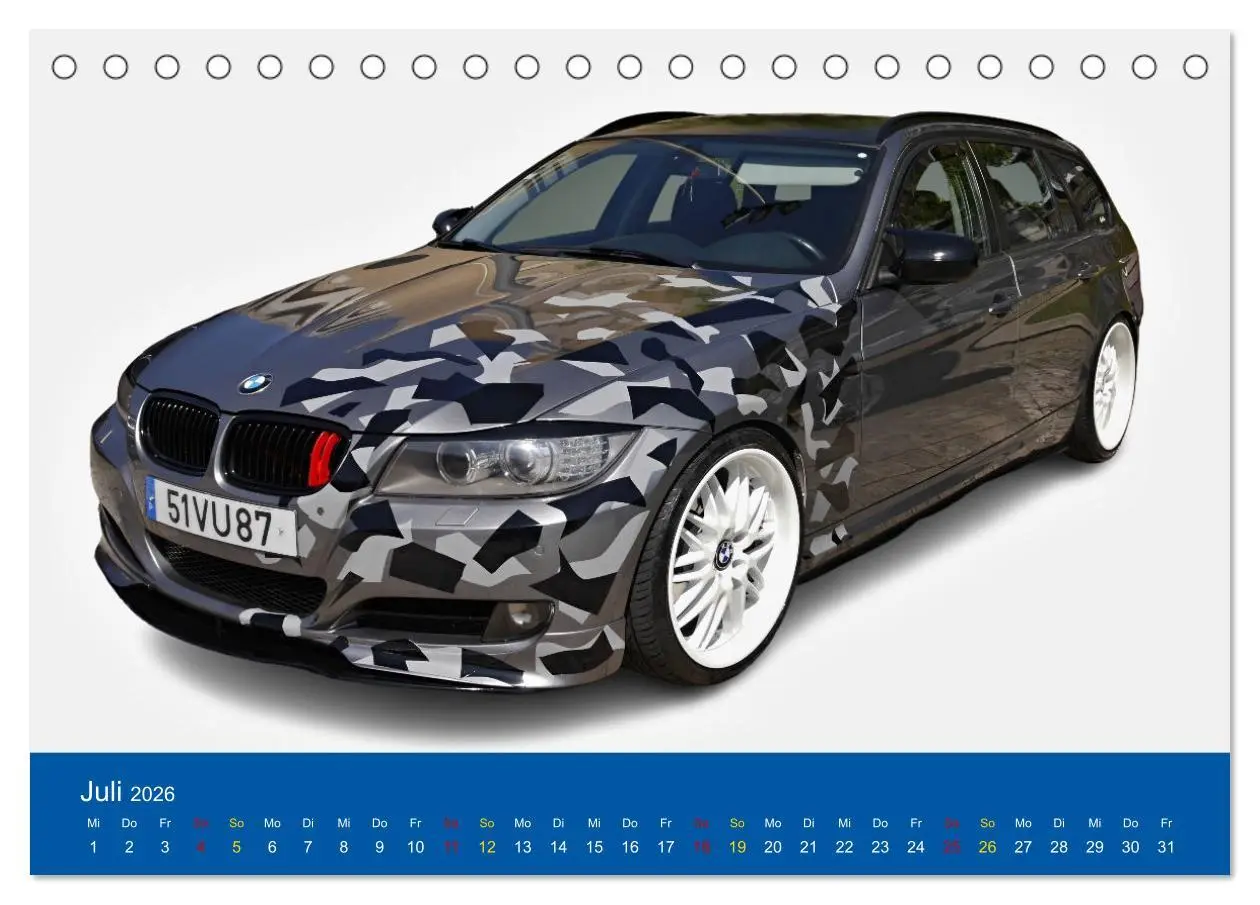 Bild: 9783457436189 | BMW Mein Favorit (Tischkalender 2026 DIN A5 quer), CALVENDO...
