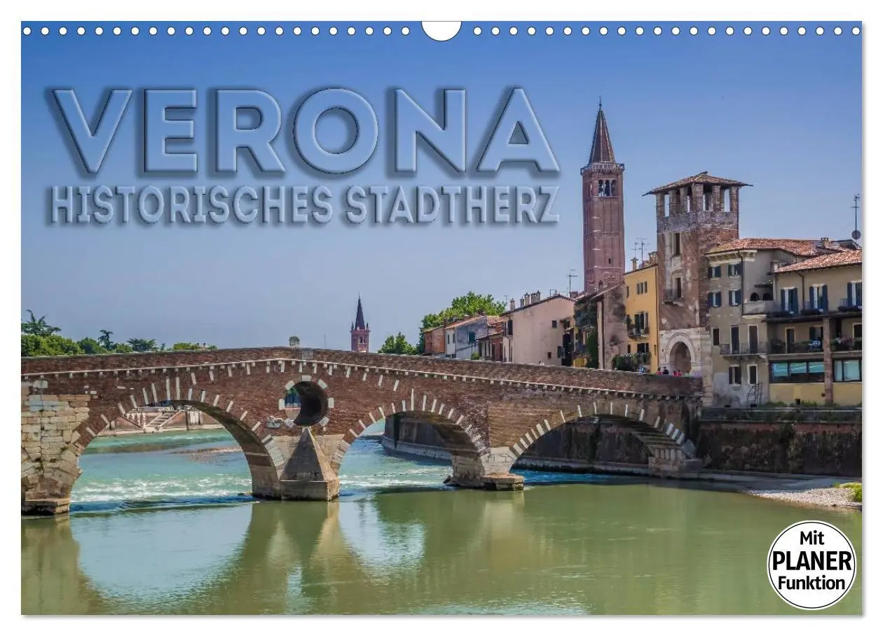 Cover: 9783457986189 | VERONA Historisches Stadtherz (Wandkalender 2026 DIN A3 quer),...