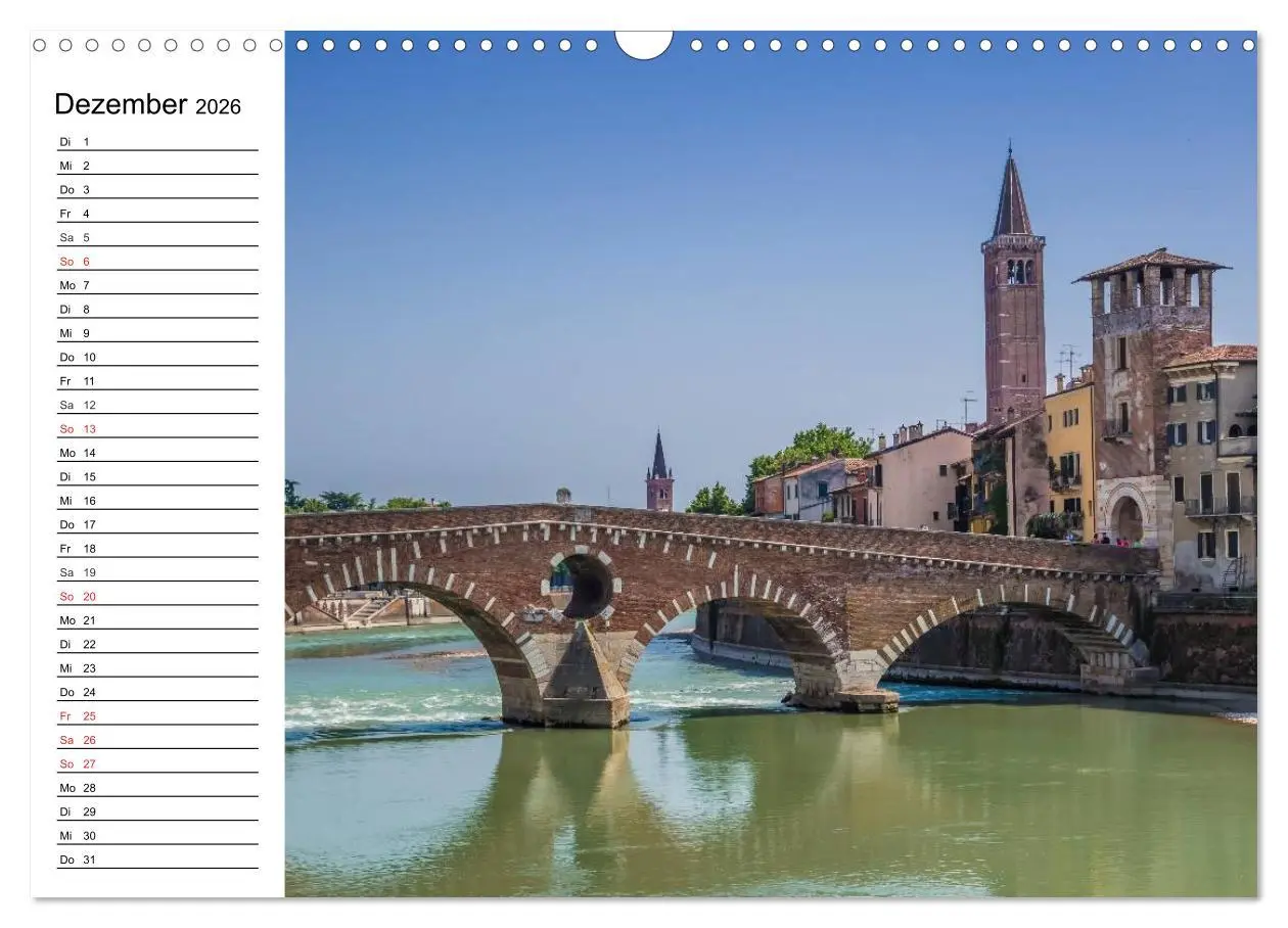 Bild: 9783457986189 | VERONA Historisches Stadtherz (Wandkalender 2026 DIN A3 quer),...