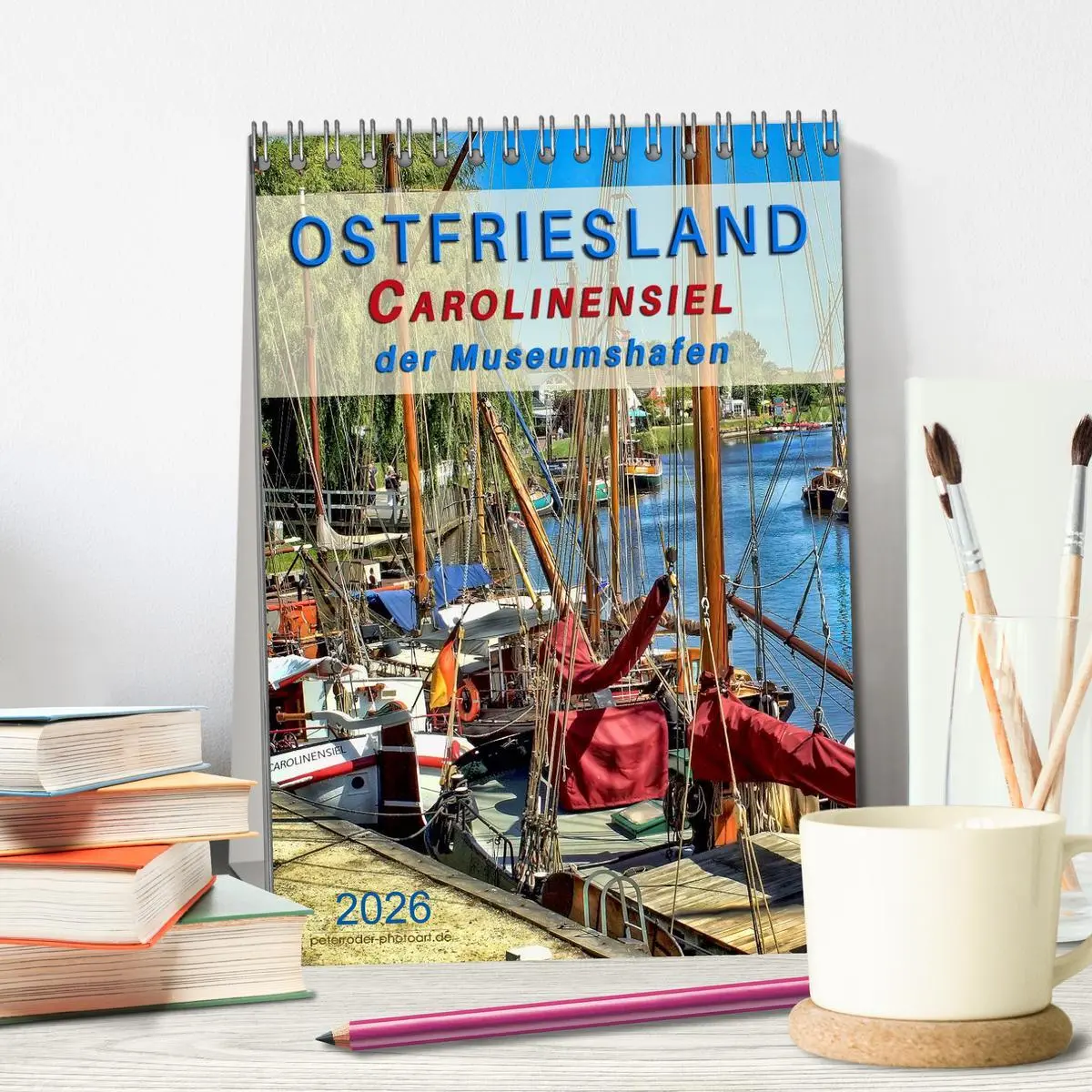 Bild: 9783516456189 | Ostfriesland - Carolinensiel, der Museumshafen (Tischkalender 2026...