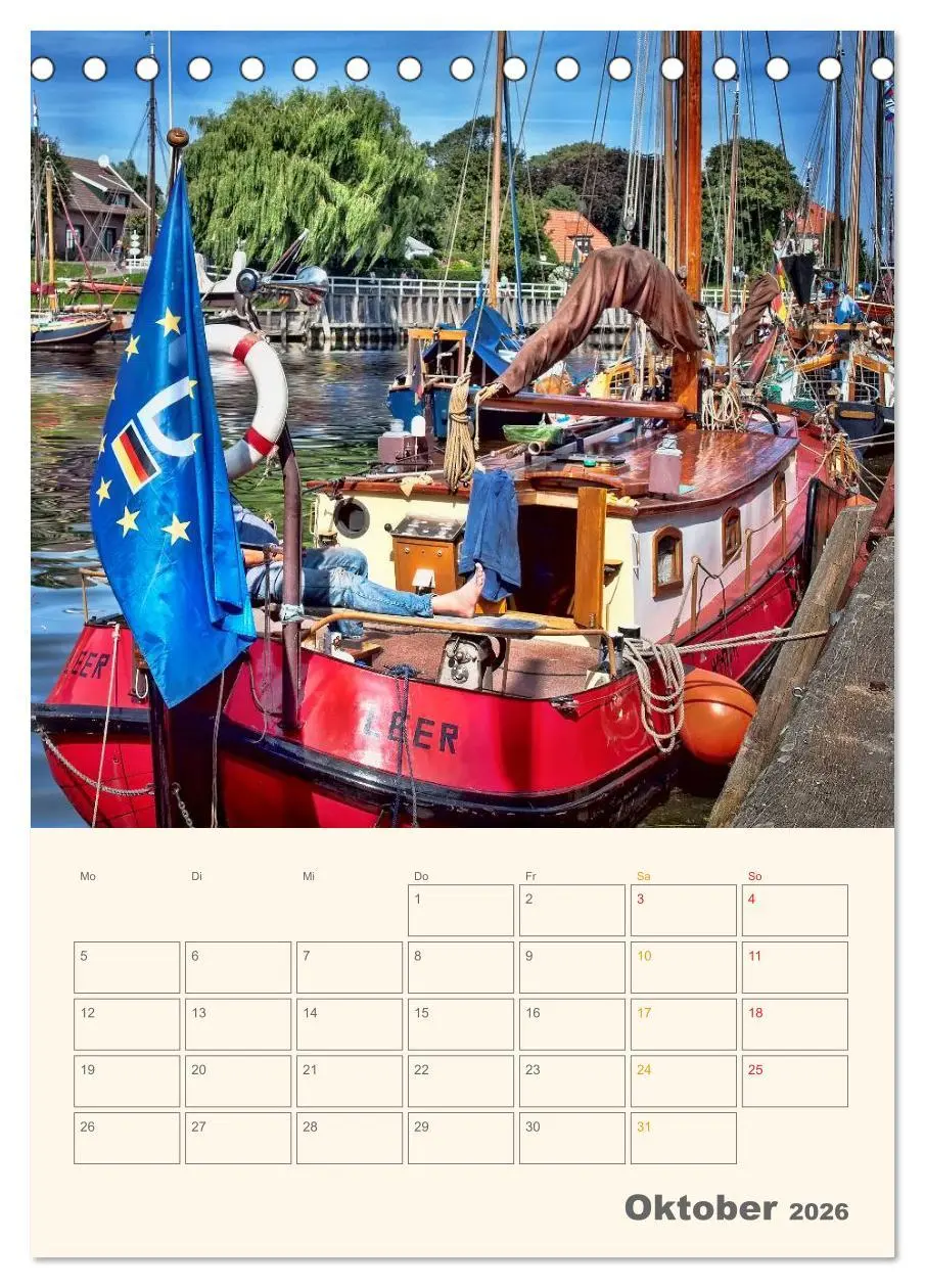 Bild: 9783516456189 | Ostfriesland - Carolinensiel, der Museumshafen (Tischkalender 2026...