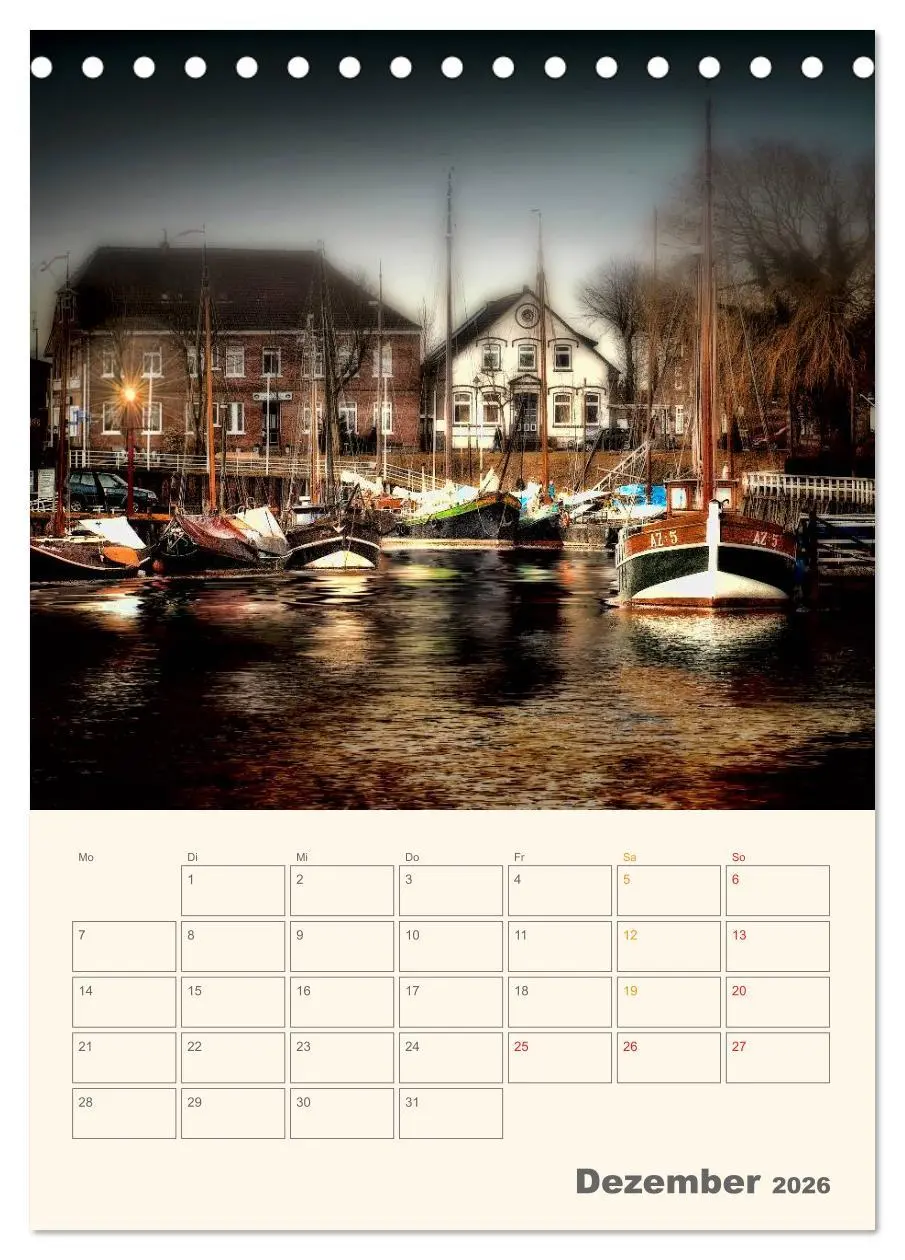 Bild: 9783516456189 | Ostfriesland - Carolinensiel, der Museumshafen (Tischkalender 2026...