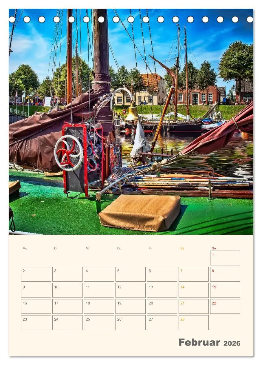 Bild: 9783516456189 | Ostfriesland - Carolinensiel, der Museumshafen (Tischkalender 2026...