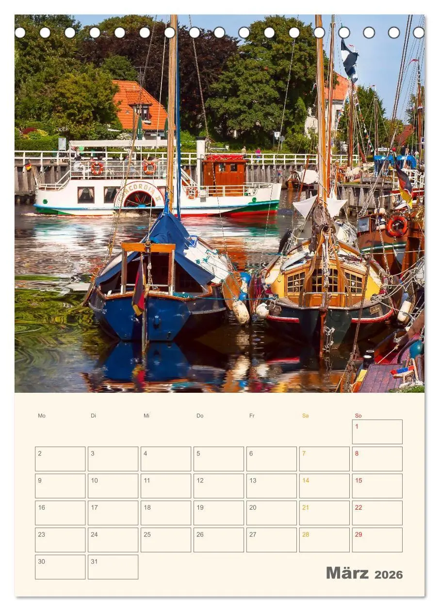 Bild: 9783516456189 | Ostfriesland - Carolinensiel, der Museumshafen (Tischkalender 2026...
