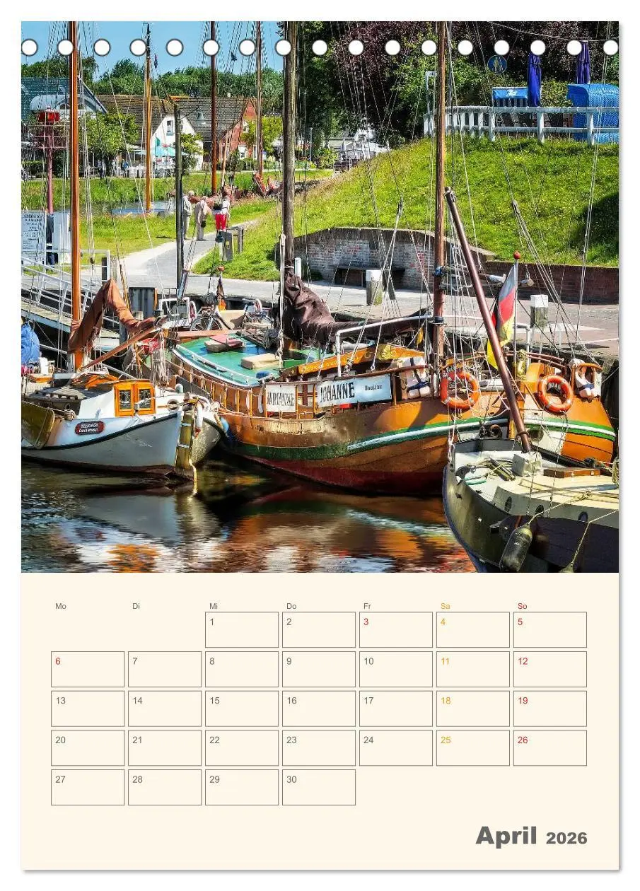 Bild: 9783516456189 | Ostfriesland - Carolinensiel, der Museumshafen (Tischkalender 2026...