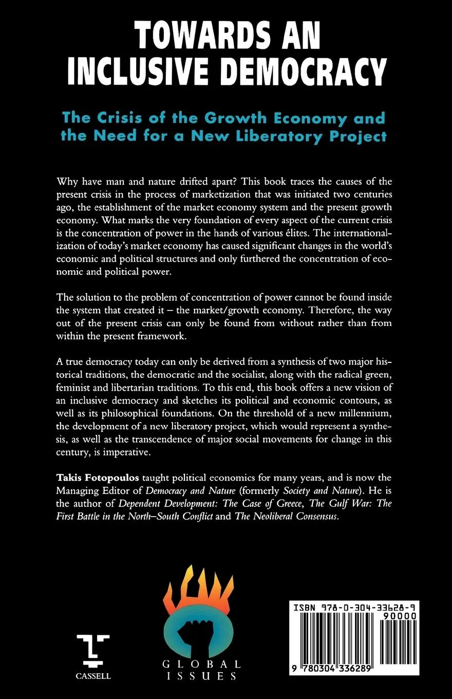 Rückseite: 9780304336289 | Towards an Inclusive Democracy | Takis Fotopoulos (u. a.) | Buch