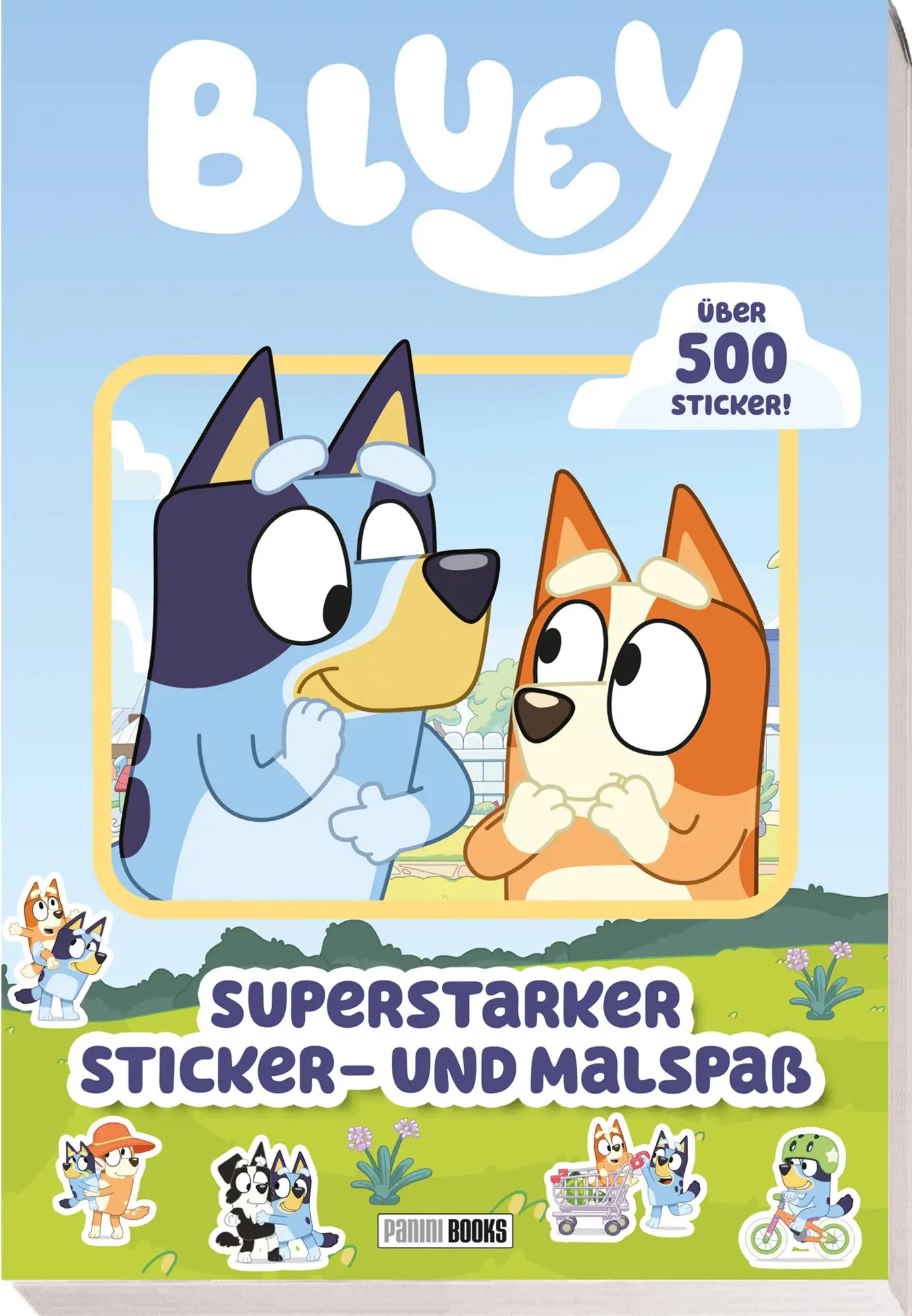 Cover: 9783833246289 | Bluey: Superstarker Sticker- und Malspaß | Sticker- und Malblock