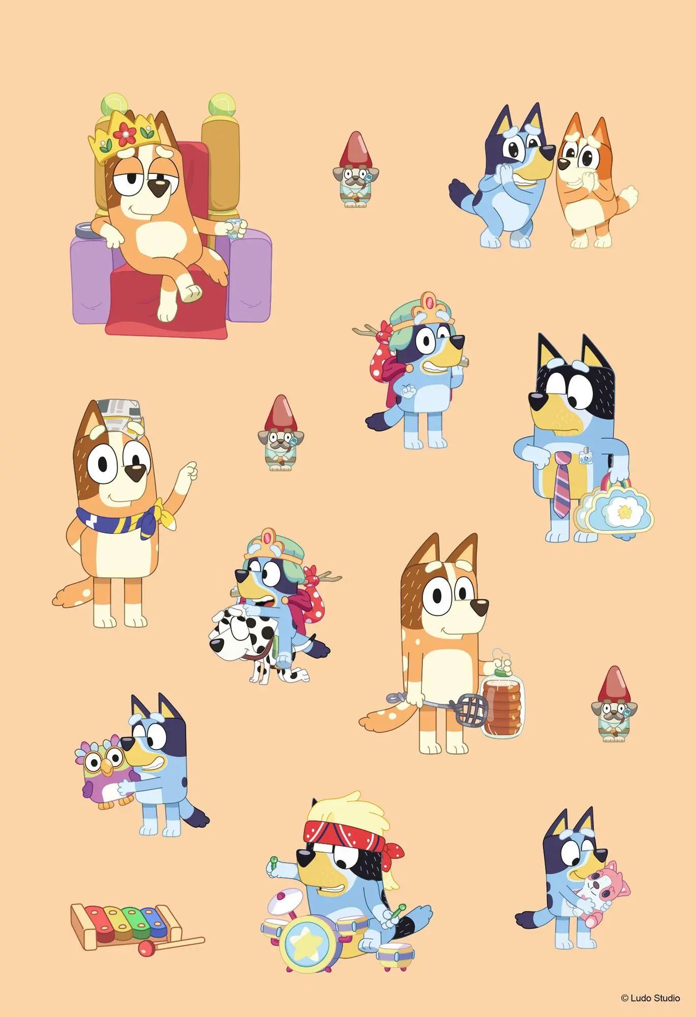 Bild: 9783833246289 | Bluey: Superstarker Sticker- und Malspaß | Sticker- und Malblock