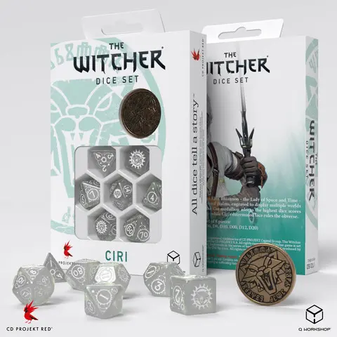 Cover: 5907699496389 | The Witcher Dice Set. Ciri - The Lady of Space and Time | Q-Workshop