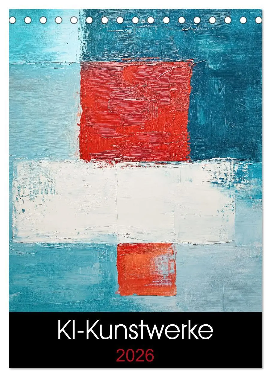 Cover: 9783457276389 | KI-Kunstwerke (Tischkalender 2026 DIN A5 hoch), CALVENDO...