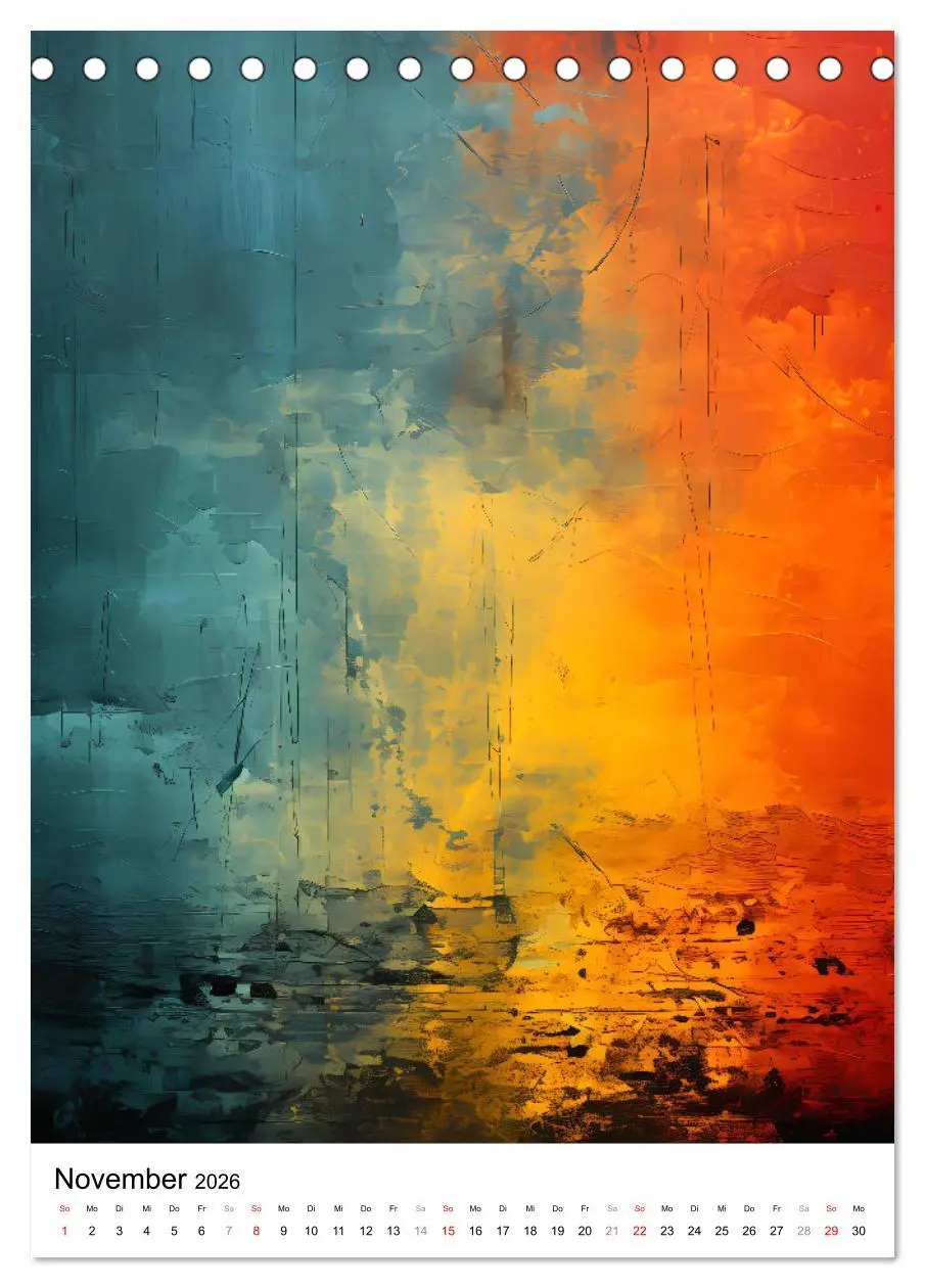 Bild: 9783457276389 | KI-Kunstwerke (Tischkalender 2026 DIN A5 hoch), CALVENDO...