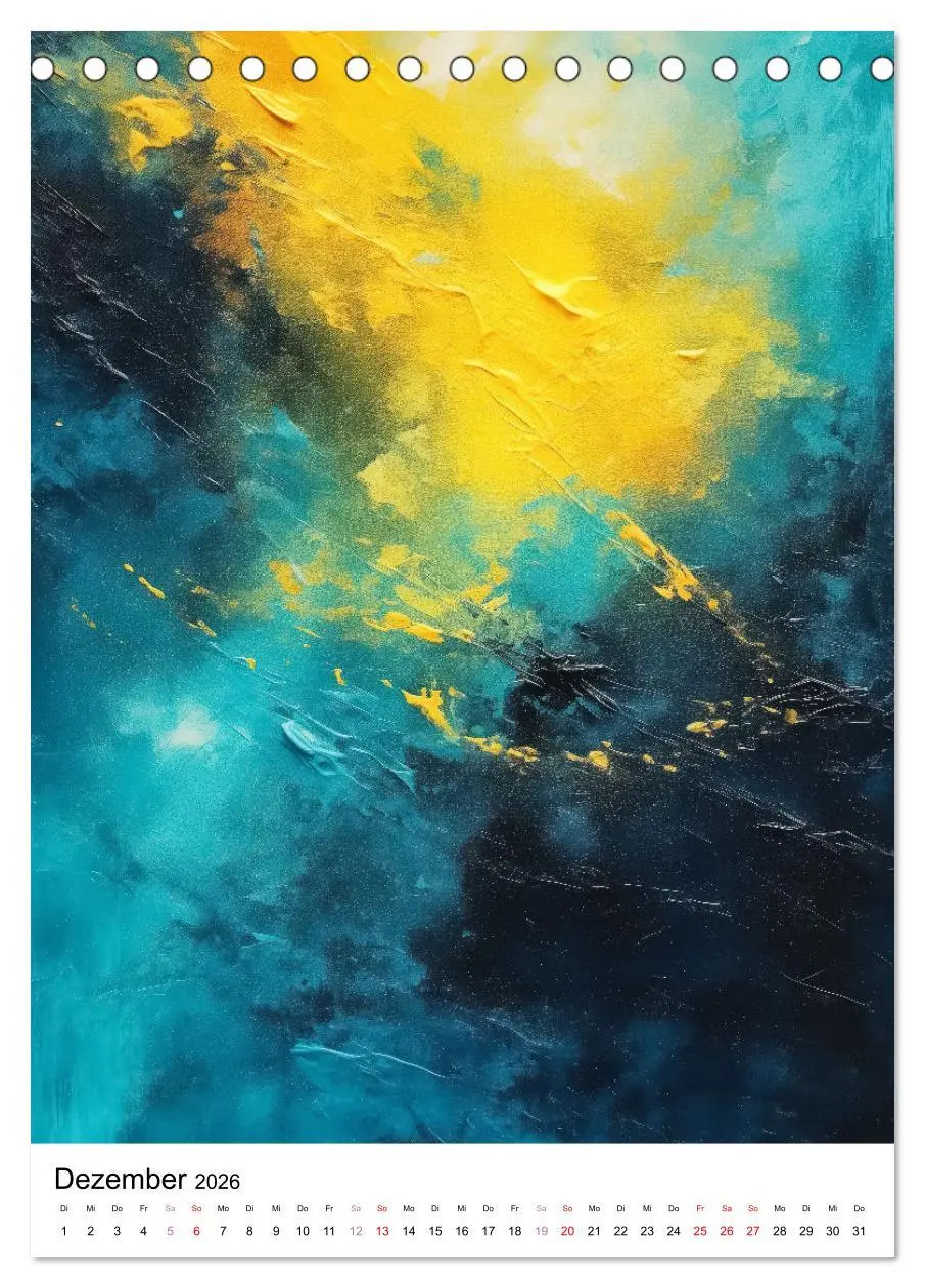 Bild: 9783457276389 | KI-Kunstwerke (Tischkalender 2026 DIN A5 hoch), CALVENDO...