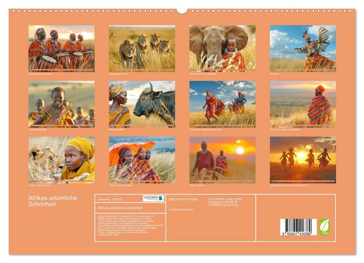 Bild: 9783457416389 | Afrikas urtümliche Schönheit (hochwertiger Premium Wandkalender...