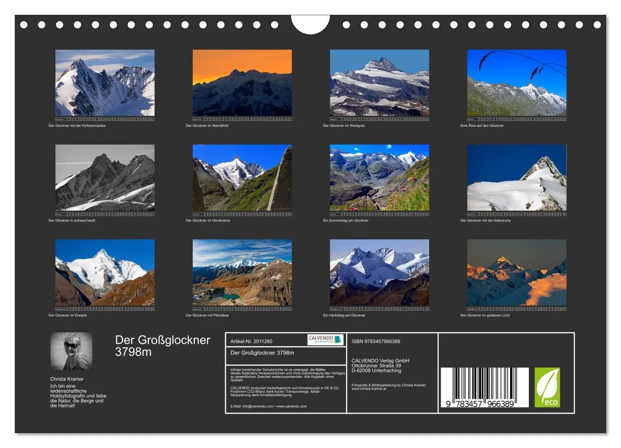 Bild: 9783457966389 | Der Großglockner 3798m (Wandkalender 2026 DIN A4 quer), CALVENDO...