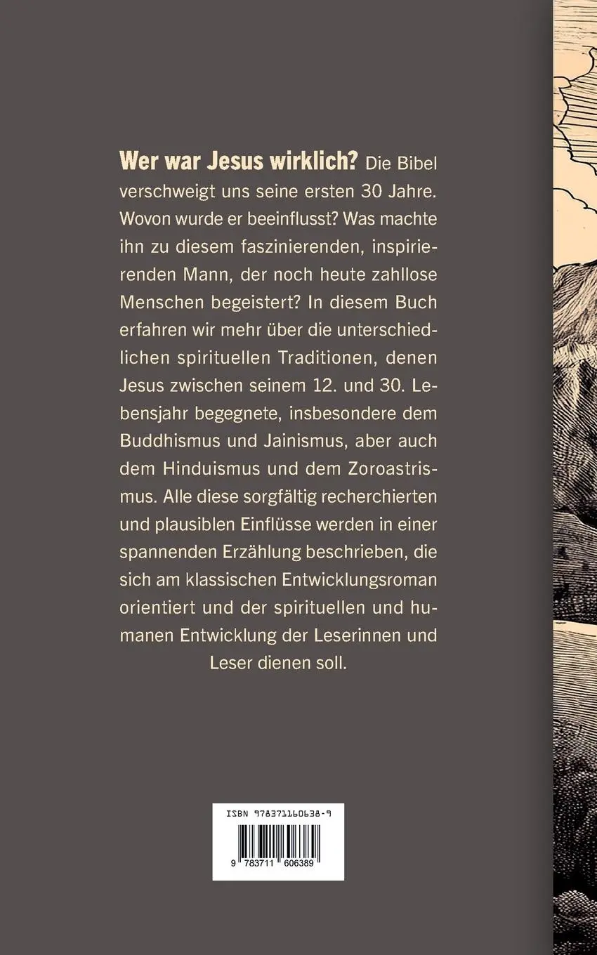 Rückseite: 9783711606389 | Jesus - die erste Indienreise | Ein plausibler Entwicklungsroman