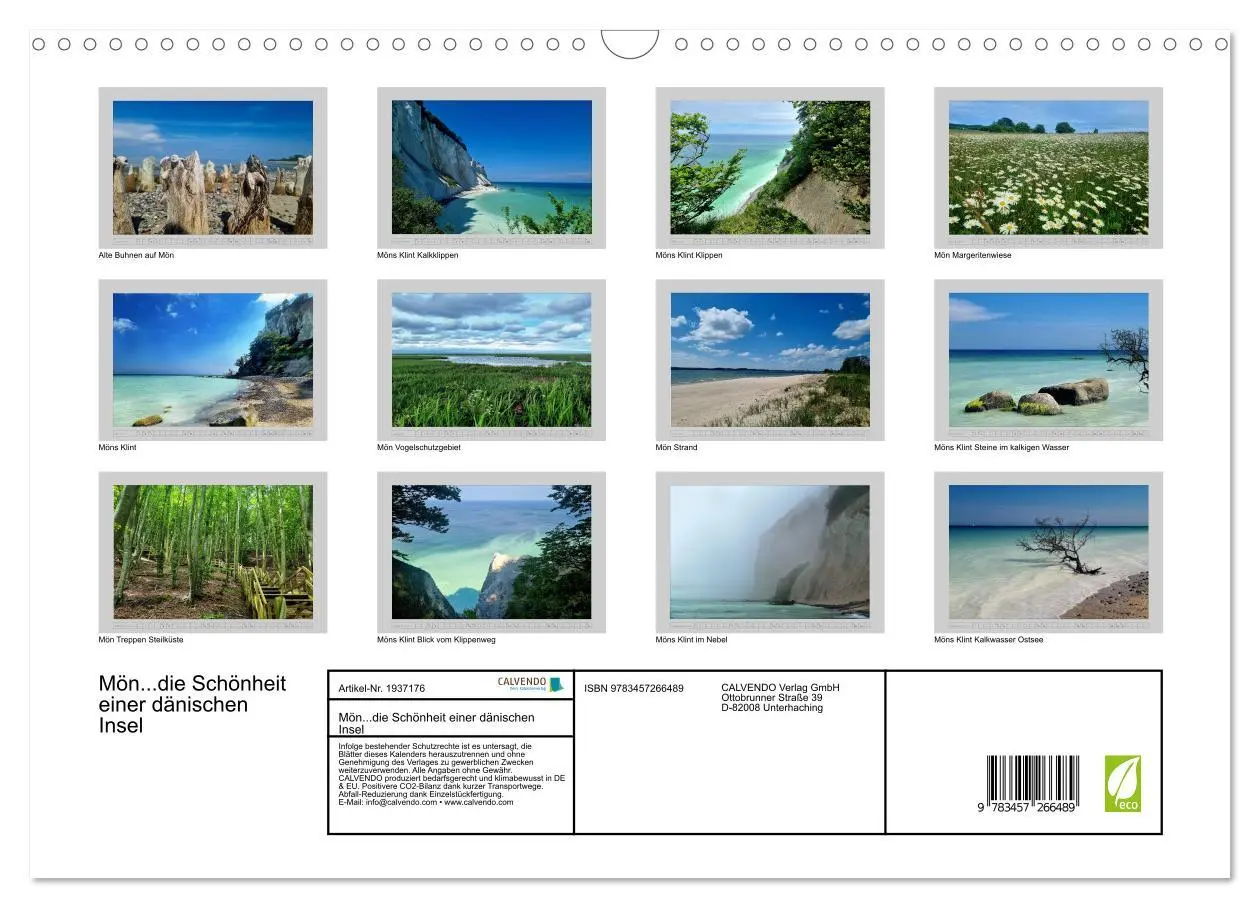 Bild: 9783457266489 | Mön...die Schönheit einer dänischen Insel (Wandkalender 2026 DIN A3...