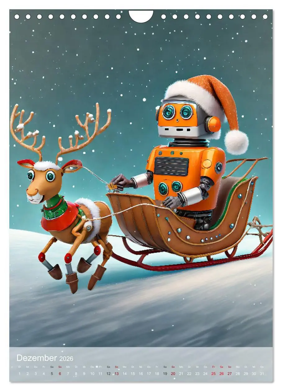 Bild: 9783516286489 | RoboLife - Niedliche Blechfreunde im Alltag (Wandkalender 2026 DIN...