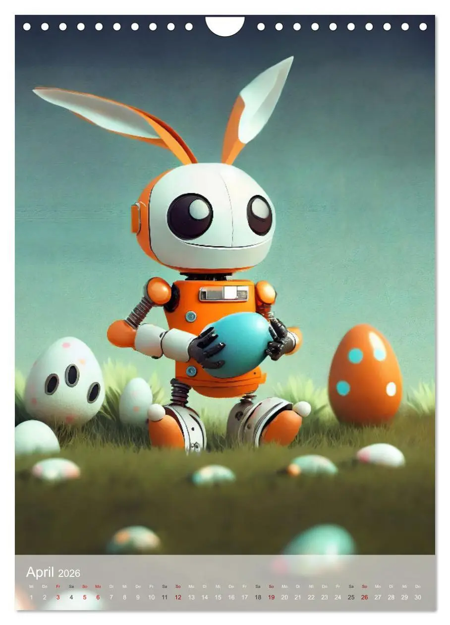 Bild: 9783516286489 | RoboLife - Niedliche Blechfreunde im Alltag (Wandkalender 2026 DIN...