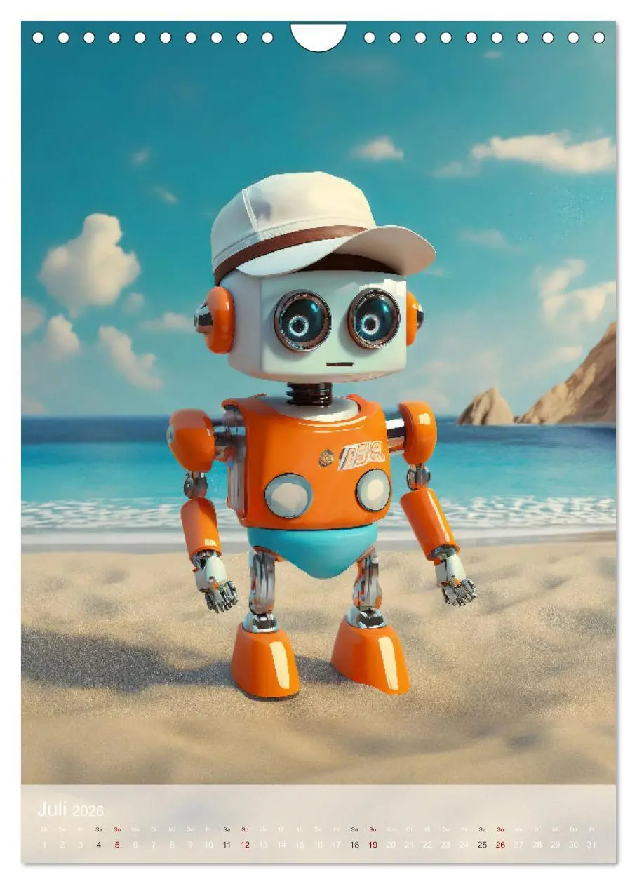 Bild: 9783516286489 | RoboLife - Niedliche Blechfreunde im Alltag (Wandkalender 2026 DIN...