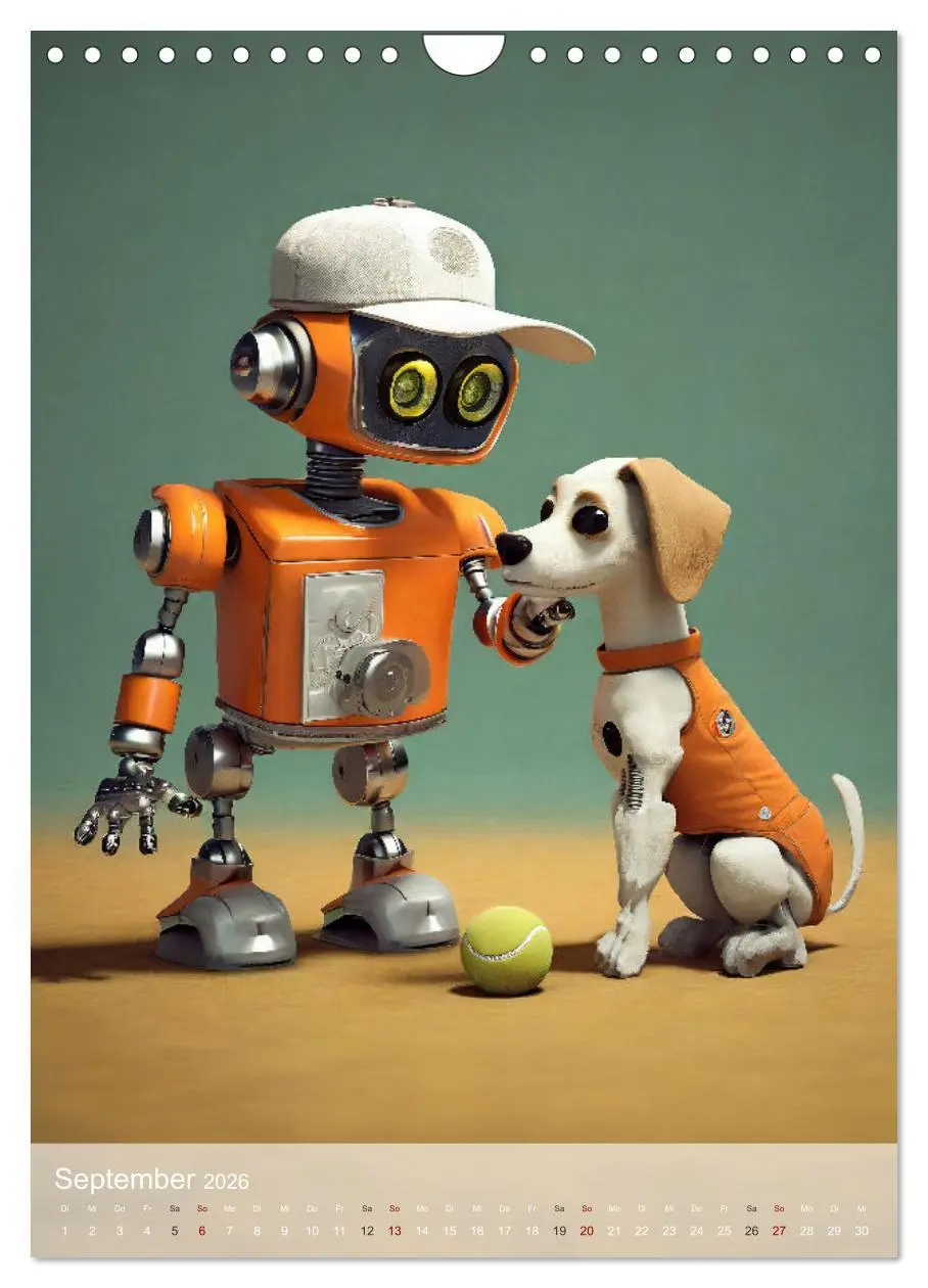 Bild: 9783516286489 | RoboLife - Niedliche Blechfreunde im Alltag (Wandkalender 2026 DIN...
