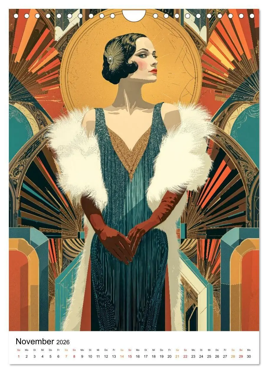Bild: 9783516736489 | Art Deco - Glamour, Geometrie und Goldstaub (Wandkalender 2026 DIN...