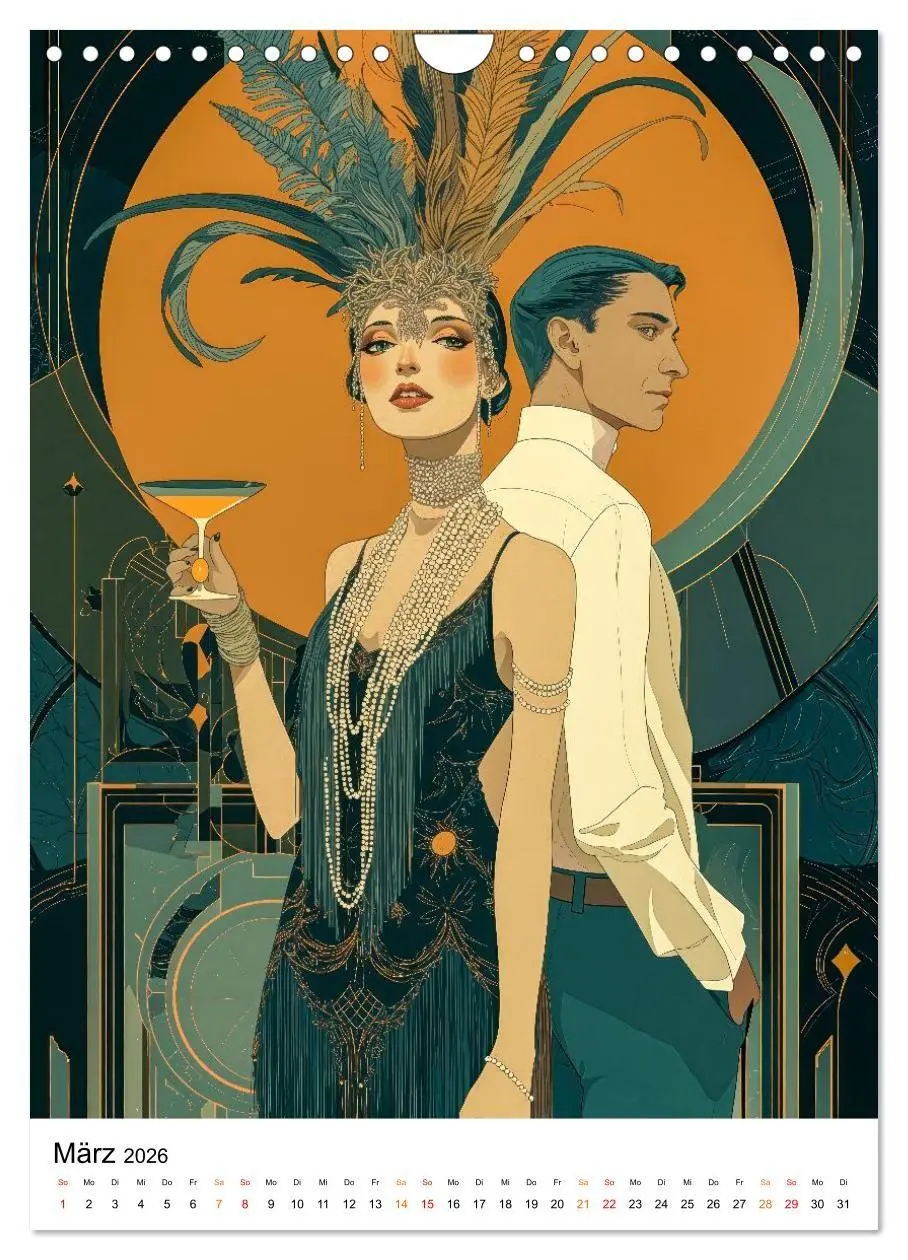 Bild: 9783516736489 | Art Deco - Glamour, Geometrie und Goldstaub (Wandkalender 2026 DIN...