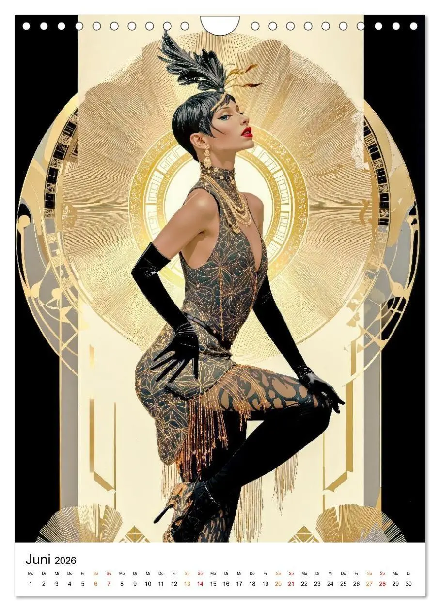 Bild: 9783516736489 | Art Deco - Glamour, Geometrie und Goldstaub (Wandkalender 2026 DIN...