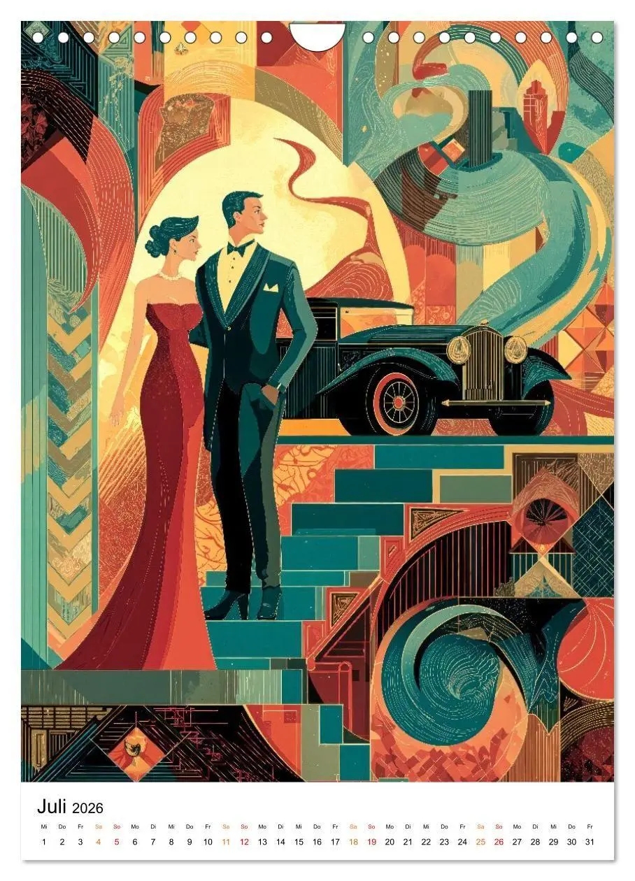 Bild: 9783516736489 | Art Deco - Glamour, Geometrie und Goldstaub (Wandkalender 2026 DIN...