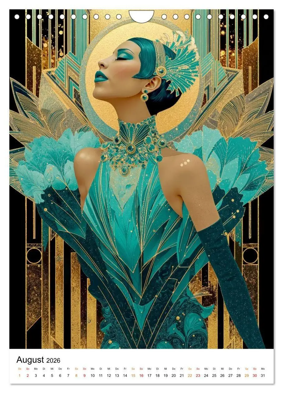 Bild: 9783516736489 | Art Deco - Glamour, Geometrie und Goldstaub (Wandkalender 2026 DIN...