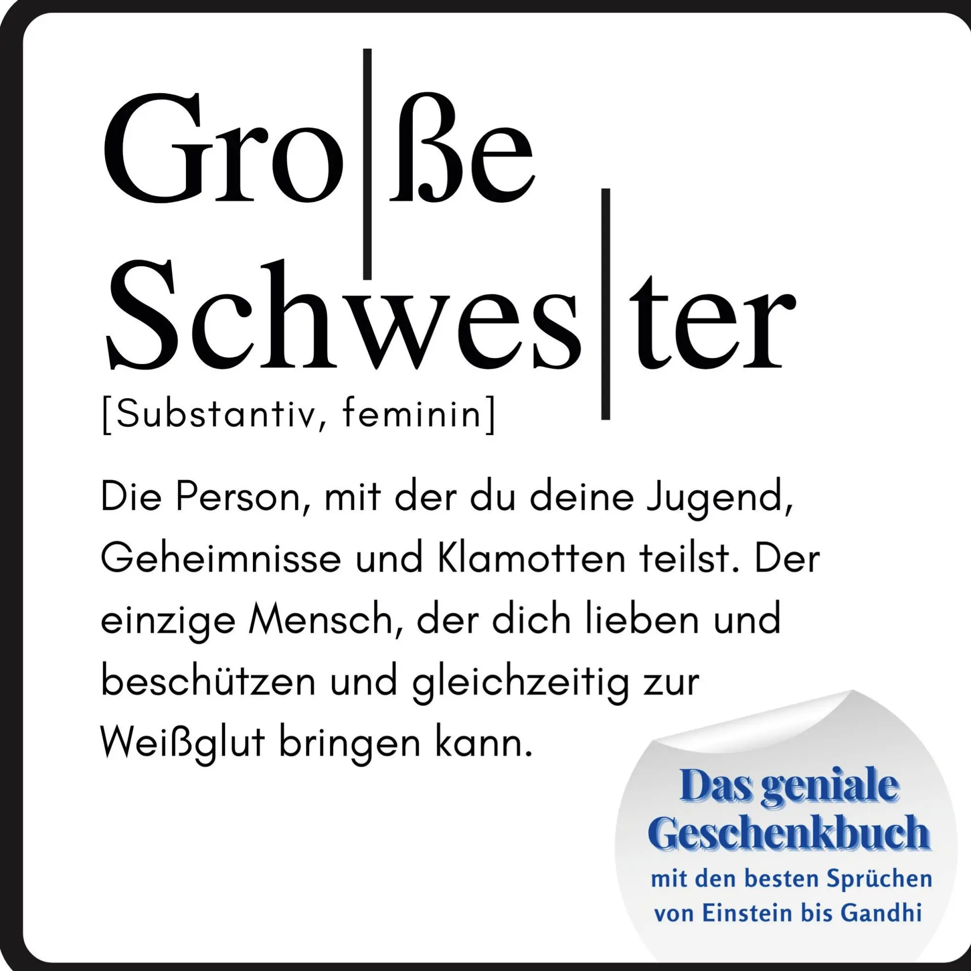 Cover: 9783750516489 | Grosse Schwester | Steffi Meier | Taschenbuch | Paperback | 82 S.
