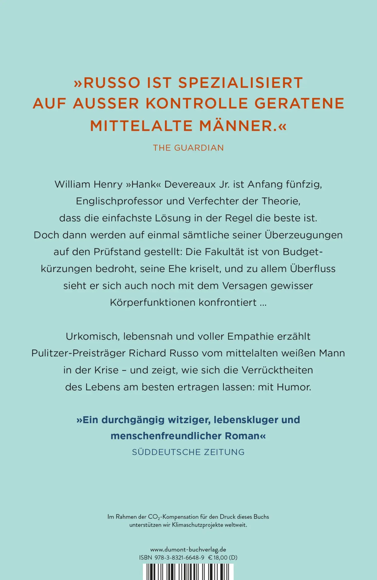 Rückseite: 9783832166489 | Mittelalte Männer | Roman | Richard Russo | Taschenbuch | 608 S.