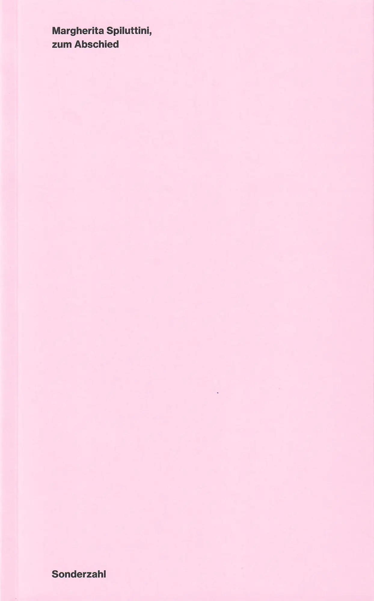Cover: 9783854496489 | Margherita Spiluttini, zum Abschied | Medienobjekten | Taschenbuch
