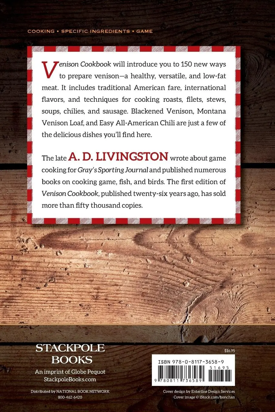 Rückseite: 9780811736589 | Venison Cookbook | A. D. Livingston | Taschenbuch | Englisch | 2017