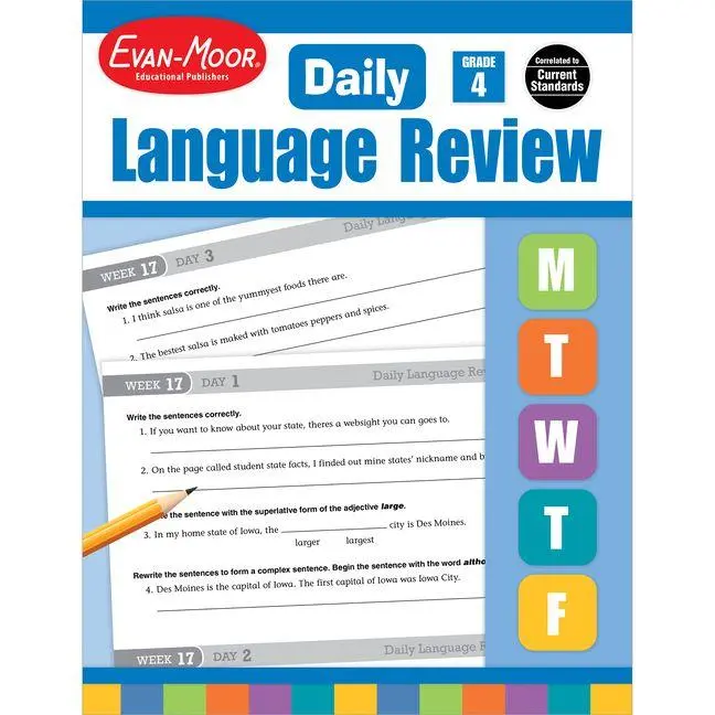 Cover: 9781557996589 | Daily Language Review Grade 4 Te | Evan-Moor Educational Publishers
