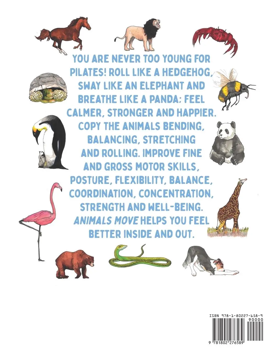 Rückseite: 9781802276589 | Animals Move | A Pilates Workout for Children | Kate Hawkins | Buch