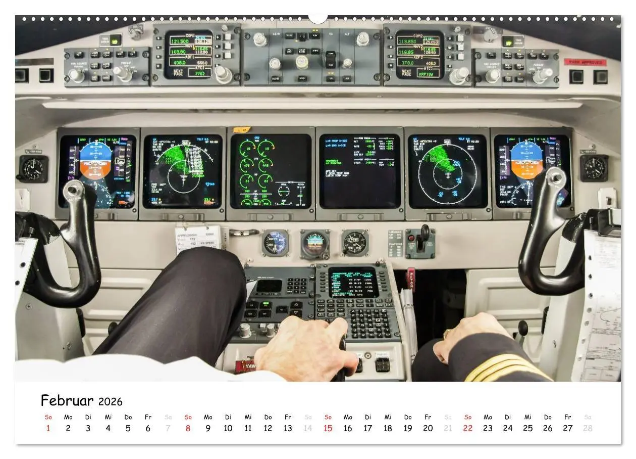 Bild: 9783457946589 | Flight deck - das beste Büro (hochwertiger Premium Wandkalender...