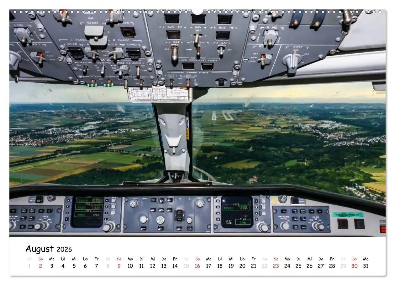 Bild: 9783457946589 | Flight deck - das beste Büro (hochwertiger Premium Wandkalender...