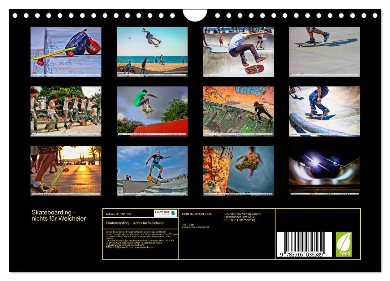 Bild: 9783516036589 | Skateboarding - nichts für Weicheier (Wandkalender 2026 DIN A4...