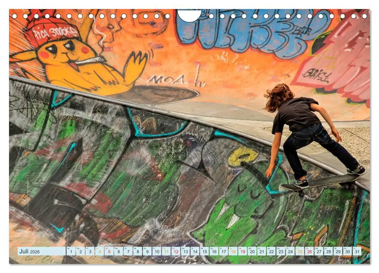 Bild: 9783516036589 | Skateboarding - nichts für Weicheier (Wandkalender 2026 DIN A4...