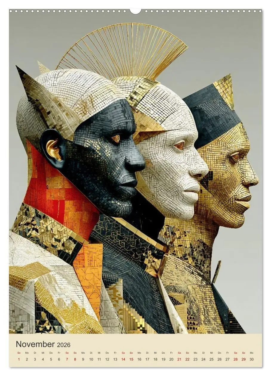 Bild: 9783516656589 | Afrikanische Anmut in Geometrie (hochwertiger Premium Wandkalender...