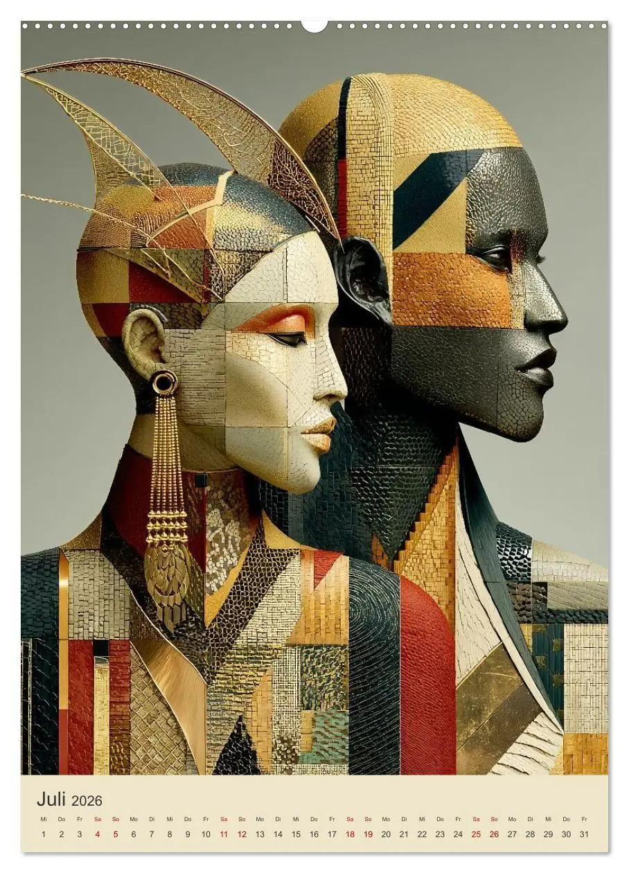 Bild: 9783516656589 | Afrikanische Anmut in Geometrie (hochwertiger Premium Wandkalender...